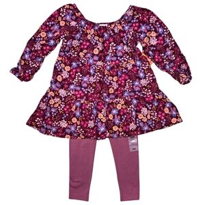 Wonder Nation Baby Girl Floral Matching Set